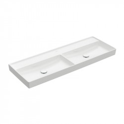 VILLEROY & BOCH Collaro Dvojumývadlo na skrinku 1300x470x160mm, bez prepadu alpská biela s CeramicPlus 4A34D2R1