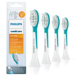 Philips Sonicare for Kids HX6044/33 Štandardná veľkosť hlavice sonickej kefky pre deti od 7 rokov, 4 ks