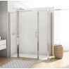 SANSWISS DIVERA Walk-In pevná stena 40cm aluchróm, číre sklo D22FF0405007