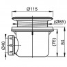 RAVAK vaničkový sifón Basic 90, 90 mm X01308