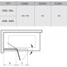 RAVAK Chrome vaňová zástena dvojdielna CVS2-100 R, 99x150 cm, pravá, lesklý chróm/číre sklo 7QRA0C00Z1