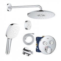 GROHE SmartControl sprchový systém s hlavovou sprchou 2jet a batériou, ručná sprcha 2jet ,hadica, drržiak, chróm, 457898