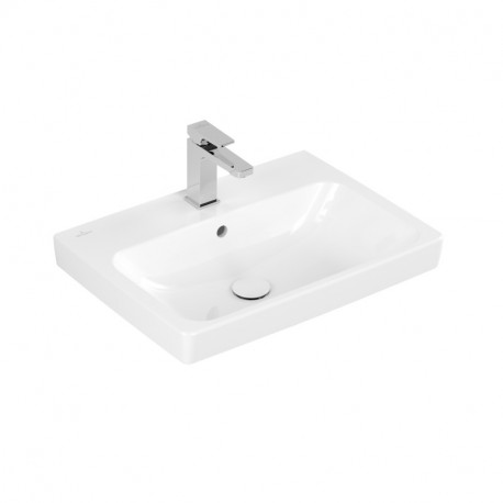 Villeroy & Boch ARCHITECTURA umývadlo 60 x 44,5 cm s otvorom na bat., s prepadom, biela, 4A876001