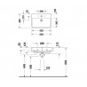Duravit No.1 umývadlo do nábytku 650x460 mm, s prepadom, biela 23756500002