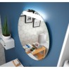 SALGAR Round zrkadlo 80 cm s osvetlením 24547 - ROZBALENÝ TOVAR