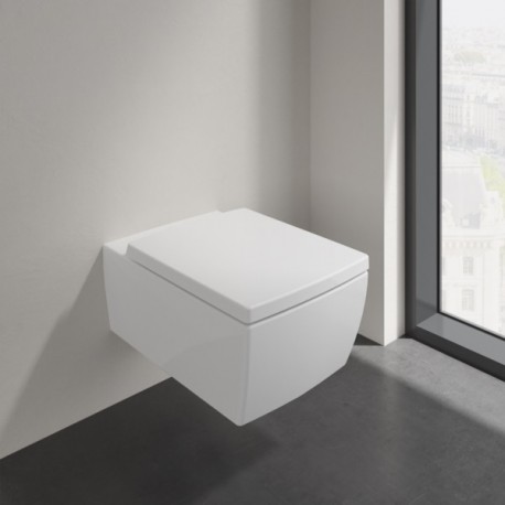 VILLEROY & BOCH Memento 2.0 závesná WC misa DirectFlush CeramicPlus so sedátkom SoftClose 4633R0R1