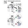 Villeroy & Boch predstenový modul ViConnect Pro S + WC misa SINTO Rim+, sedátko WC so SoftClose tlačítko biele