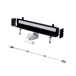 VIEGA ADVANTIX Vario - sprchový stenový štrbinový žľab nastaviteľný 30 -120cm + rošt matný nerez, Komplet 2v1.