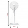 ADLER stojanový ventilátor AD7305