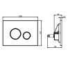 SANIT predstenový modul WC Ineo Plus + WC misa AVENTO s DirectFlush, sedátko SoftClose, tlačítko biele lesklé