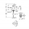 GROHE Eurosmart páková umývadlová batéria, veľkosť S, chróm 23922003