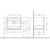 Villeroy & Boch ARCHITECTURA set skrinka s umývadlom 60 x 44,5 cm White Matt, 458505