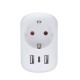 Solight cestovný adaptér s USB do Veľkej Británie, typ G