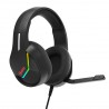 Marvo H8618, slúchadlá s mikrofónom, drôtováčierna, 2.0, podsvietené, USB