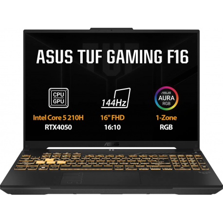 ASUS TUF Gaming F16 FX607VU-RL032W Mecha Gray