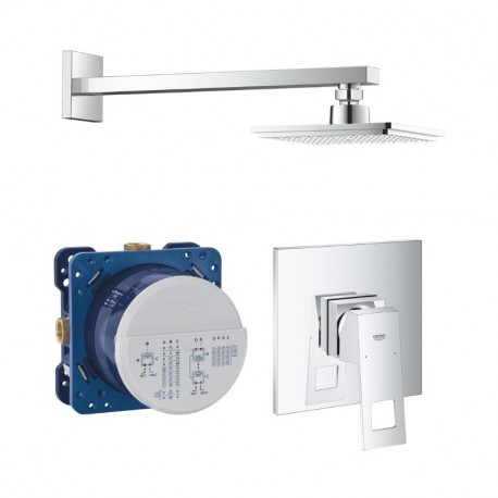 GROHE EUROCUBE Sprchový Set 3V1 podomietková batéria s hlavouvou sprchou, chróm 459937