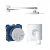 GROHE EUROCUBE Sprchový Set 3V1 podomietková batéria s hlavouvou sprchou, chróm 459937