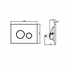 Villeroy & Boch set WC misa ARCHITECTURA TwistFlush (e3), sedátko SoftClose, predstenový modul WC SANIT Ineo Plus, tlačítko čie