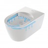 Duravit set WC misa ME by Starck Rimless, sedátko SoftClose, predstenový modul WC SANIT Ineo Plus, tlačítko čierne
