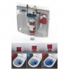 Duravit set WC misa ME by Starck Rimless, sedátko SoftClose, predstenový modul WC SANIT Ineo Plus, tlačítko biele