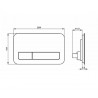 Villeroy & Boch predstenový modul ViConnect Pro S + WC misa O.NOVO DirectFlush, sedátko SoftClose, tlačítko čierne sklo