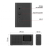 EMOS E0090 čierne prenosné rádio s Bluetooth FM/MP3/DAB/DAB+