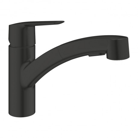 Grohe QuickFix Start drezová batéria s výsuvnou spŕškou, matná čierna 305312431