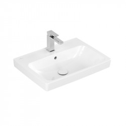 Villeroy & Boch ARCHITECTURA umývadlo 60 x 44,5 cm s otvorom na bat., s prepadom, biela, 4A876001
