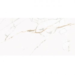 ECOCERAMIC GOLDEN 60 x 120 cm,dlažba, leštená lesklá REKT. mramorová biela so zlatou žilou