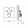 GROHE Grohtherm Smart Control - Termostat pre podomietkovú inštaláciu s 2 ventilmi, chróm, 29124000