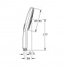 GROHE Rainshower SmartActive ručná sprcha 130 3-prúdy Phantom Black 22127KF0