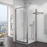 SanSwiss TOP-Line bočná stena samostatná, ATYP,šírka 102 cm - farba aluchrom, sklo čiré TOPFSM25007-1596