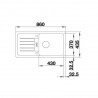 BLANCO ZIA 5 S drez biela soft 527204