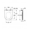 GROHE Bau Ceramic stojaca kombi WC misa Rimless, rovný odtok s nádržkou a sedátkom SoftClose SET39910000