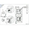 CATA E-100 GTH kúpeľňový ventilátor s časovačom a vlhkomerom, biely sklenený kryt 00900200