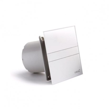 CATA E-120 GT kúpeľňový ventilátor s časovačom, biely sklenený kryt 00901100