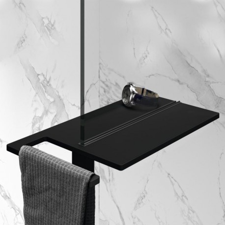 HUPPE SELECT+ Shower Board polička /upínací systém/ Black Edition SL2401123 - TOVAR S VIZUÁLNOU VADOU