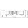 Alcadrain flexi pripojenie 50/40×40/50 plast, A720 Alcadrain flexi pripojenie 50/40×40/50 plast, A720