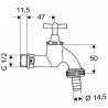 SCHELL ventil výtokový rohový SCHELL 1/2"-3/4" s otočnou páčkou mat.chróm 034050399 SCHELL ventil výtokový rohový SCHELL 1/2"-3/4" s otočnou páčkou mat.chróm 034050399