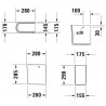 DURAVIT Dura Style polostĺp - kryt sifónu - biely 0858300000 DURAVIT Dura Style polostĺp - kryt sifónu - biely 0858300000