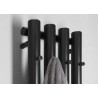 SAPHO PILON radiátor 270x1800mm, so 4 háčikmi, čierna matná IZ122T
