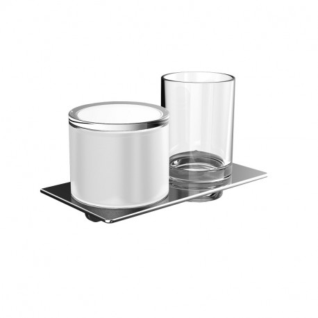 EMCO Art držiak s dávkovačom tekut.mydla 155 ml apohárom, chróm sklo, 163100102 EMCO Art držiak s dávkovačom tekut.mydla 155 ml apohárom, chróm sklo, 163100102