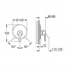 Grohe Lineare sprchová batéria, pod omietku, k telesu 35501000, chróm 19296001 Grohe Lineare sprchová batéria, pod omietku, k telesu 35501000, chróm 19296001