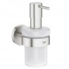 Grohe Essentials dávkovač tekutého mydla s držiakom supersteel 40448DC1 Grohe Essentials dávkovač tekutého mydla s držiakom supersteel 40448DC1