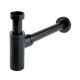 Novaservis umývadlový sifón 5/4" x 265mm, DN32, čierny matný, S282-BL