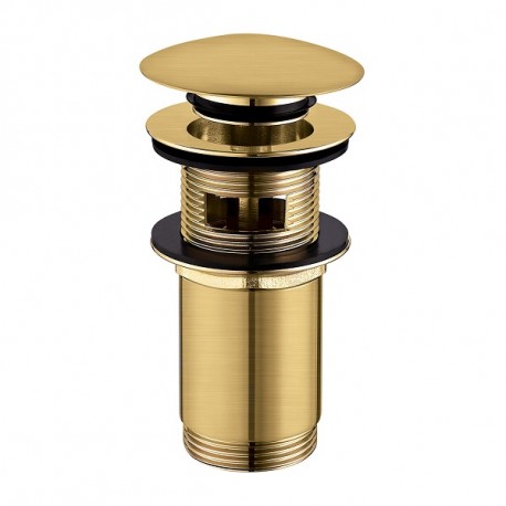 OMNIRES CGS umývadlový odtokový ventil 5/4" Push-Open kartáčovaný vzhľad zlata 430773 OMNIRES CGS umývadlový odtokový ventil 5/4" Push-Open kartáčovaný vzhľad zlata 430773