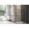 RAVAK Blix štvrťkruhový sprchový kút BLCP4-90 R550, 90x90 cm, lesklý hliník, transparent sklo, 3B270C00Z1B