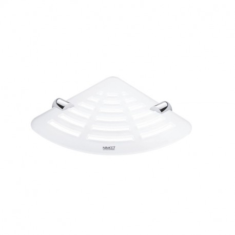 NIMCO BORMO polička rohová plexisklo chróm BR X211-26