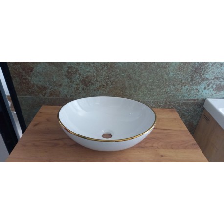 LAVITA Fresa Gold umývadlo na dosku 41,5 x 34 x 13,5 cm FRESAGOLDLINE - ROZBALENÝ TOVAR