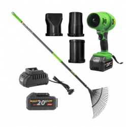 PROCRAFT PB18 1x20V/3Ah fukár záhradný akku + hrable GLR22